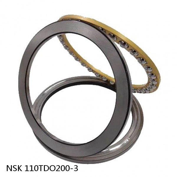 110TDO200-3 NSK Double inner double row bearings TDI