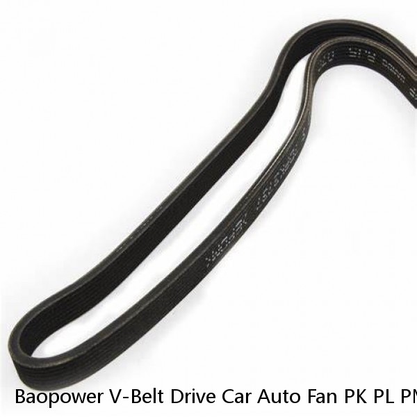 Baopower V-Belt Drive Car Auto Fan PK PL PM PH EPDM Rubber Poly V Ribed Belt Ribbed Multi Rib Motor Engine V Ribed Belt For Cars